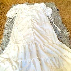 White A Dress. Suitable for maternity lovely dress